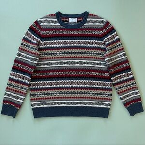 Patterned Crewneck Sweater